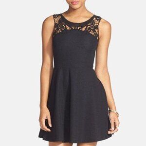 Black Lush Cocktail Dress, Medium